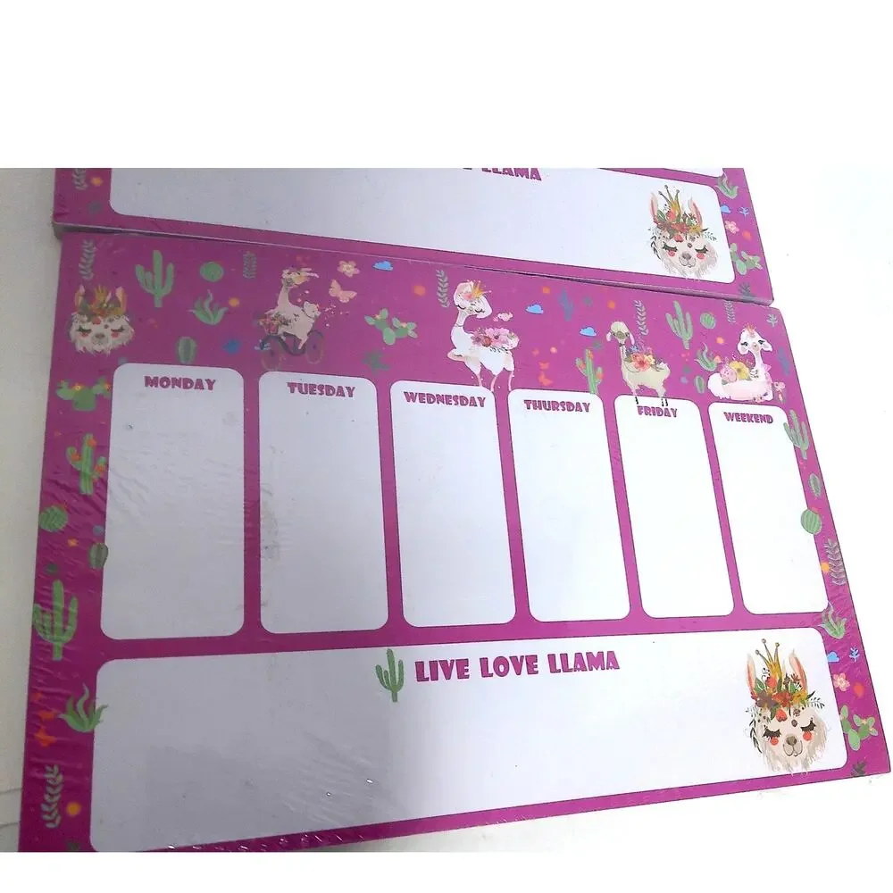Myxx Live Love Llama Weekly Notepad Calendar Reminder